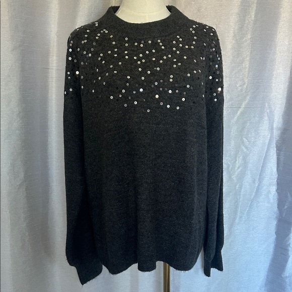 Embellished Sequin Sweater - Picture 1 of 7